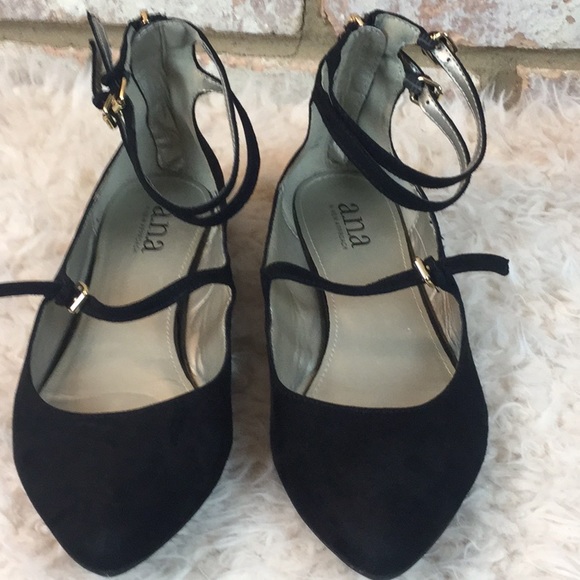 a.n.a Gold Trimmed Black Flats - Picture 4 of 7